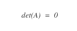 singular matrix