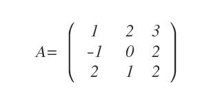 Here's the initial matrix, A: