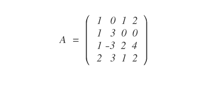 an example of a 4x4 matrix