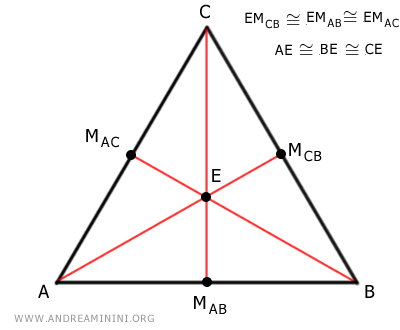 the centroid in an equilateral triangle