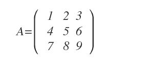 a matrix of order 3