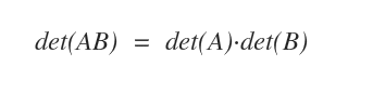 Binet's theorem