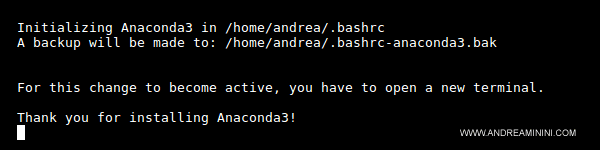 Anaconda installed on Linux