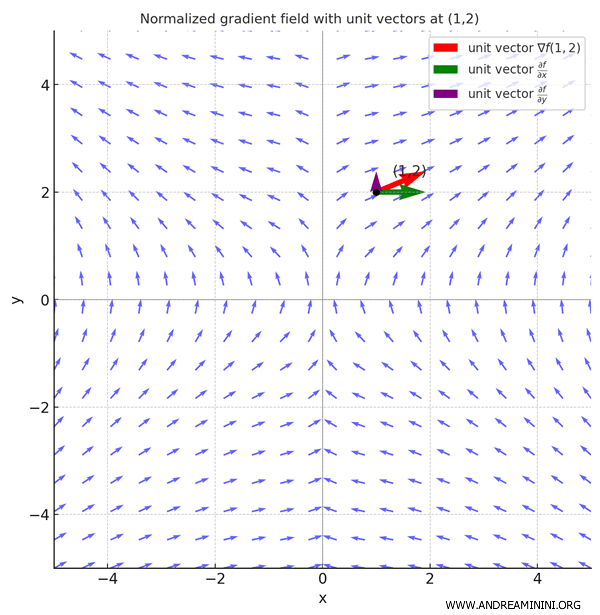 normalized gradient vector field