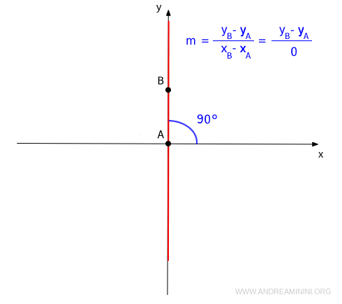 the case of a vertical line