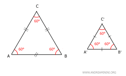 example of similar equilateral triangles