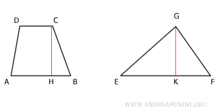 example of a triangle and a trapezoid