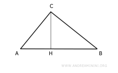 Altitude of the right triangle