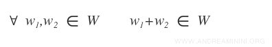 the first property of vector subspaces