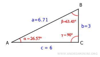 example right triangle