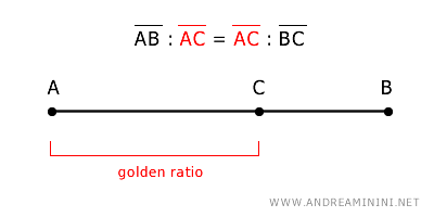 the golden ratio of a segment