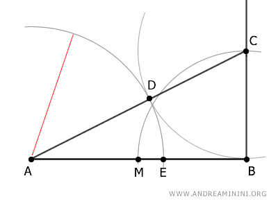 the golden ratio of the segment