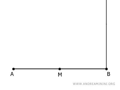 the midpoint of the segment