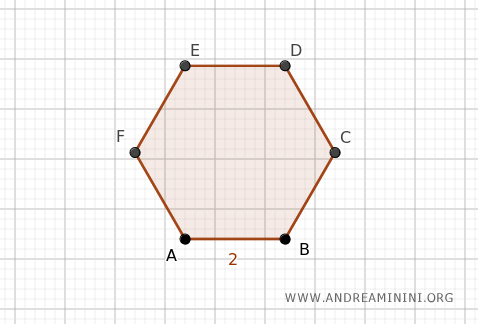 hexagon area