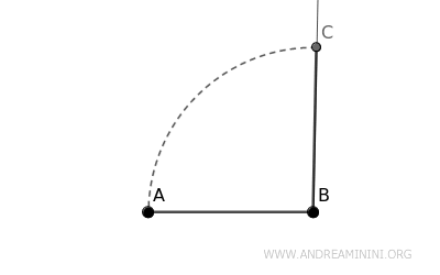 vertex C of the square