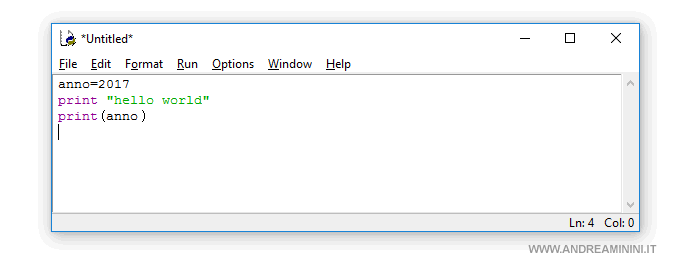begin editing the program's source code using Python