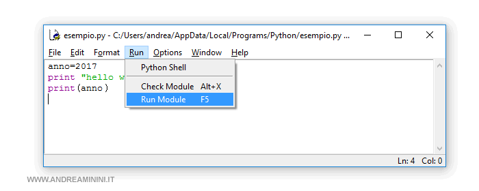 how to compile and run the Python program