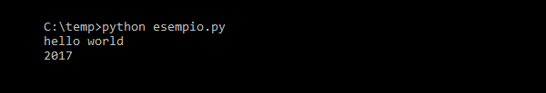an example of running a Python program from MS-DOS