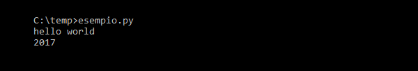 An example of interpreted code