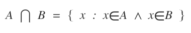 set intersection notation