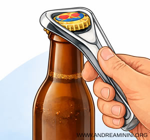example of a bottle opener functioning as a lever