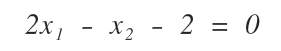 example of a linear equation with two unknowns