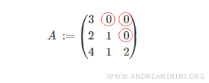 an example of a lower triangular matrix