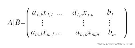 the augmented matrix 