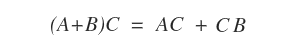 left distributive property