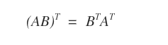 transpose property