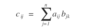 matrix product formula