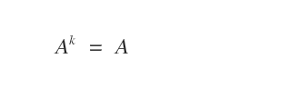 idempotent matrix