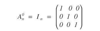 zero power of a matrix