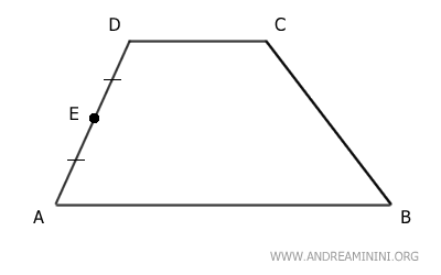 Midpoint of side AD