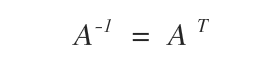 the Orthogonal matrix