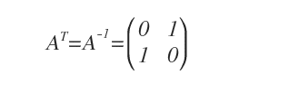 the transpose matrix is equal to the inverse matrix