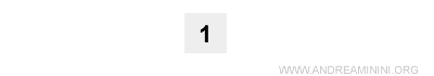 The number 1 at the apex of the triangle