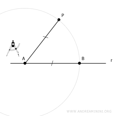 point B