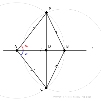 triangles APC and ACB are congruent