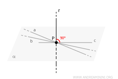 lines perpendicular to the plane
