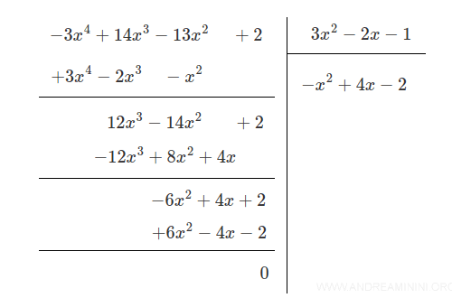 division example with higher-degree polynomials