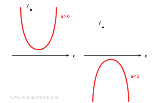 parabola with no real roots when the discriminant is negative