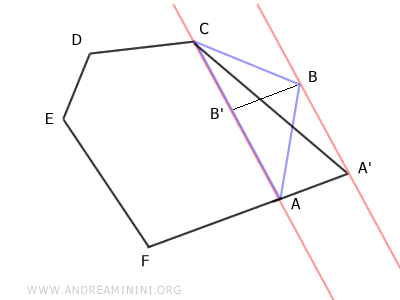 the two triangles are equivalent