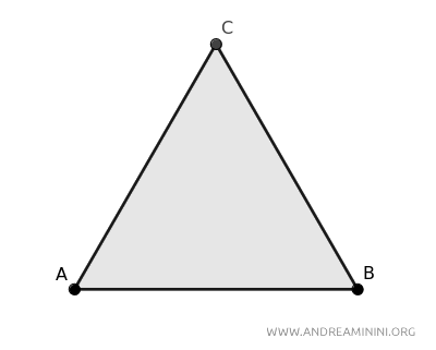 an equilateral triangle