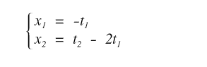 rewriting the equations with constants moved to the right-hand side