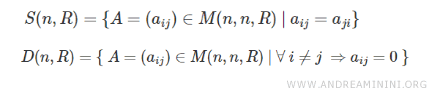diagonal matrices