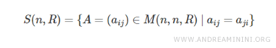 The set of symmetric matrices