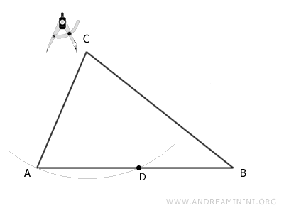 locating point D