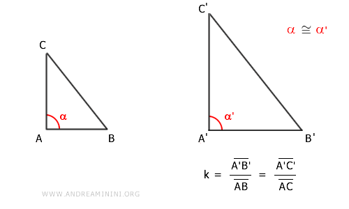 the second criterion for triangle similarity