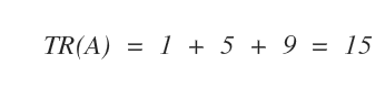 Example Calculation of the Matrix Trace